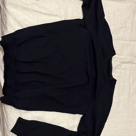 Maison Pete wool / cashmere black size S crew neck sweater - Picture 2 of 3